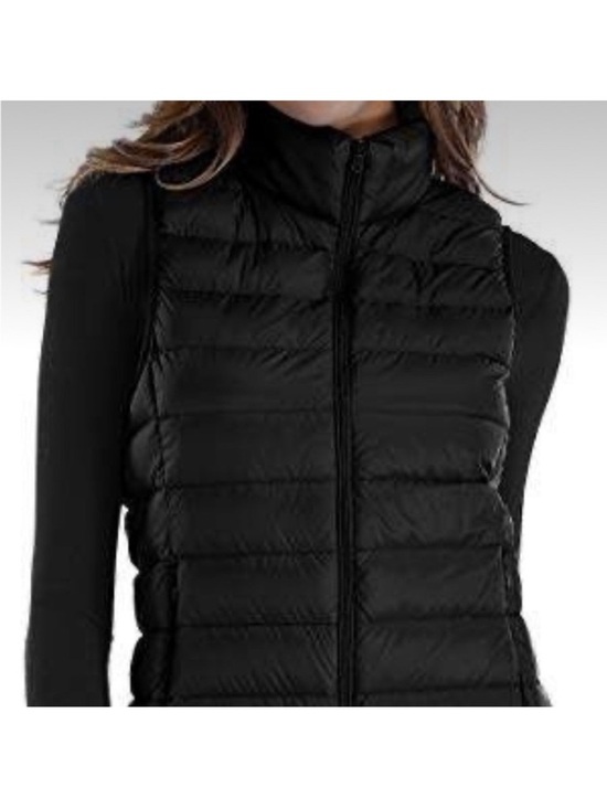 Sarin Matthews Jackets & Blazers - Sarin Matthews black down puffer vest size Small Like New